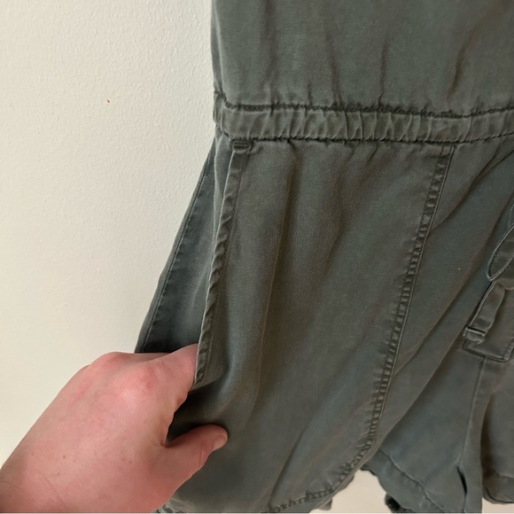 Abercrombie & Fitch Olive Green Khaki Utility Women's V-Neck Romper Size XS - Picture 4 of 7